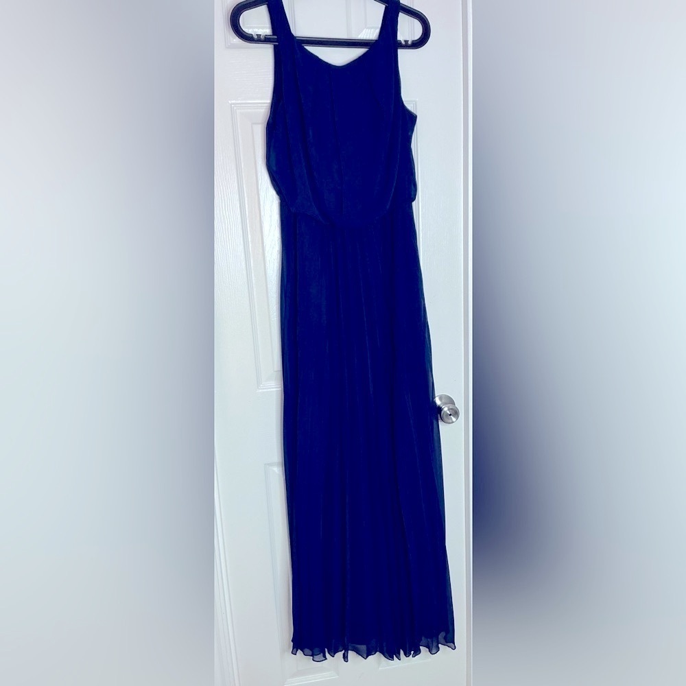 B Darlin Blue Off Shoulder Maxi Sundress - Picture 3 of 12